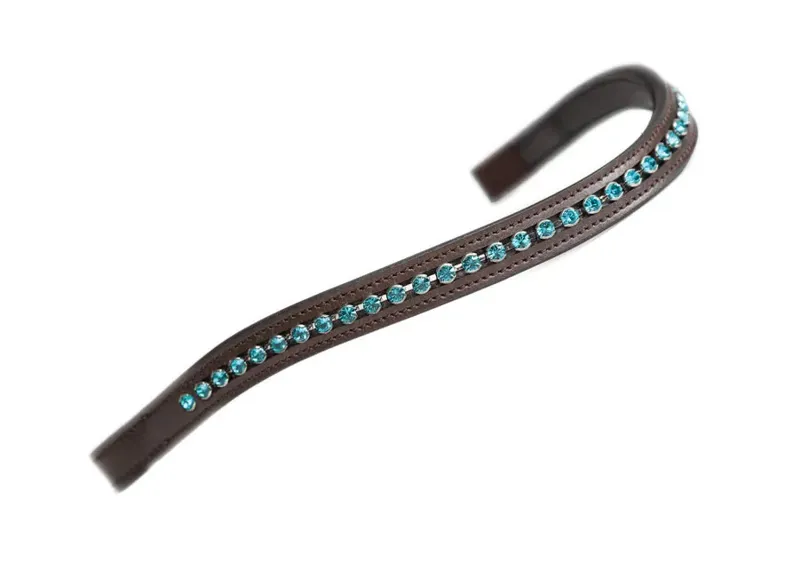 Velociti GARA Diamante Browband in Havana and Green